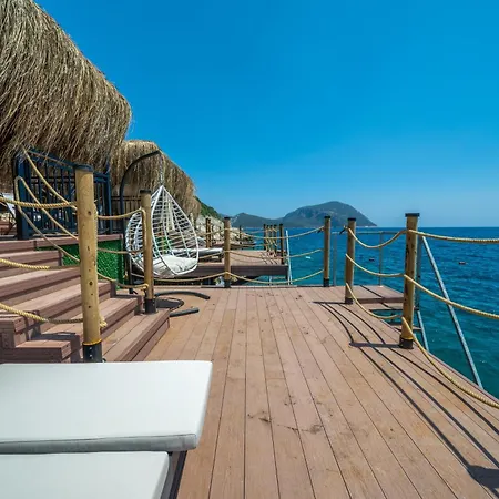 酒店 Kalkan Private With Pool